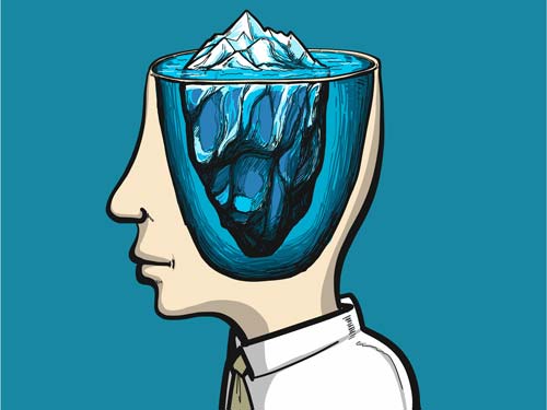exercise behaviour iceberg analogy
